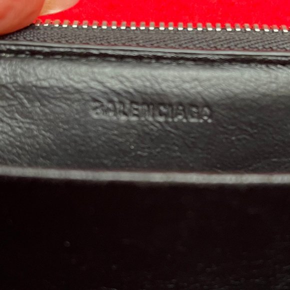 Auc BALENCIAGA Everyday Leather Zippy Zip Around wallet - Picture 10 of 13